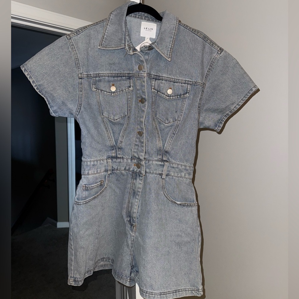 Jean Romper- BRAND NEW, never worn
